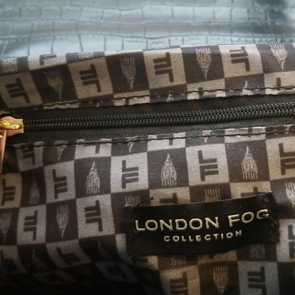 NWT London Fog Astor Shoulder Bag Faux Croc - Picture 8 of 10